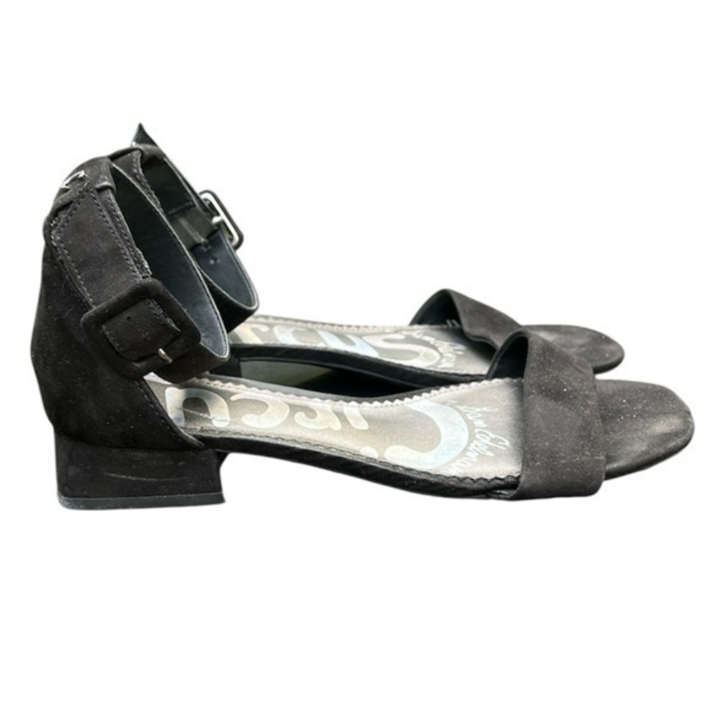 Circus by Sam Edelman Womens JADE Ankle Strap Flat Sandals Shoes Size 6.5 black